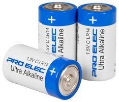 Pro-Elec Ultra Alkaline C Batteries 1.5V 8Ah - Pack of 10