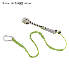 ELLER Ergodyne Squids� 3100EXT Single Carabiner Tool Lanyard 107-137cm, Lime Ext