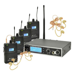 Chord IEM16 V2 In Ear Monitor Foldback System IEM Band 4 x Beltpack Bundle