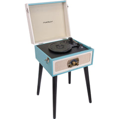 Madison Turntable Record Player Built in Speaker Retro Case on 4 Legs HIFI Sound System
