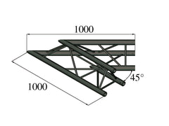 Alutruss Trilock S-Pac 19 Coin 2 voies 45 ? Noir