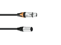 Câble adaptateur Psso Dmx XLR 3Pin/5Pin 0.3M Bk