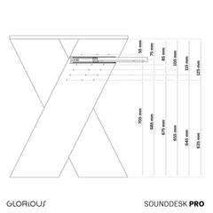 Glorious Sound Desk Pro Walnut Professional Studio Workstation