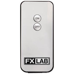 FXLAB Moteur de boule à facettes à batterie blanc avec lumière LED + boule à facettes de 200 mm livrée avec télécommande