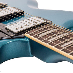 Vintage Vs6 Guitar W/vibrola Tailpiece - Gun Hill Blue