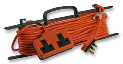 5m Garden Extension Lead, Twin Socket Power Cable