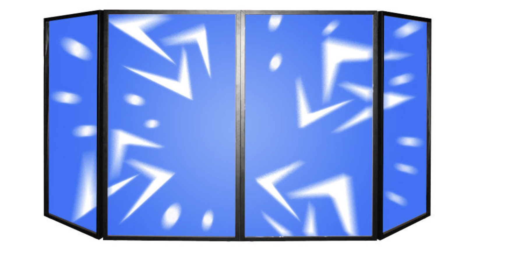 Afx Screen AFX Light Facade-DJ-Stand Foldable 4 Panel DJ Screen – Simply Sound and ...
