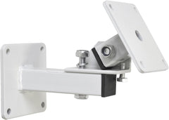 Soundlab White Heavy Duty Speaker Wall Bracket Tilt and Turn M6 Mounting Hole