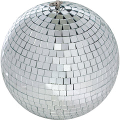 Ibiza Light 30cm Mirrorball 30mm Mirror Ball Revolving Glitter Ball Light Effect 80's