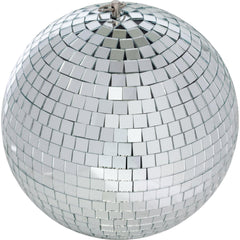 Ibiza Light 30cm Spiegelkugel 30mm Spiegelkugel drehbare Glitzerkugel Lichteffekt 80er Jahre