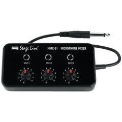 Mini mélangeur de microphone IMG Stageline 3CH