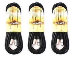 3x Proel Livewire XLR-Kabel (männlich auf weiblich) (6 m)