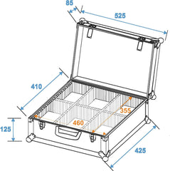 Roadinger Universal Divider Case, Schwarz