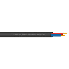 eLumen8 PRO 2 Core 2 x 2.5mm Speaker Cable SP2X2.5B, 500m Drum Black