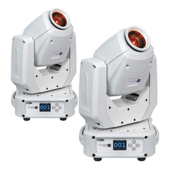 2x Showtec Phantom 65 Spot Blanc 65W LED Tête Mobile Éclairage Disco DJ