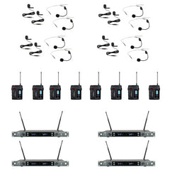 ZZIP TXZZ422 Channel 38 Twin UHF Wireless System Beltpack Headset 8 Way