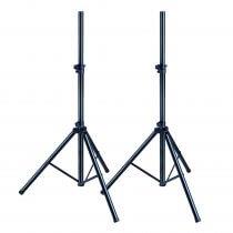 2x Soundsation SSPS-70-BK PA Speaker Stands 35mm Tripod Black