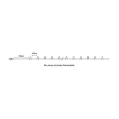 Festoon 50M Outdoor Lighting Belt Harness Rubber IP44