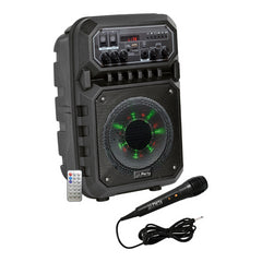 Système audio portable PLS Haut-parleur actif 6,5" 200 W avec micro **