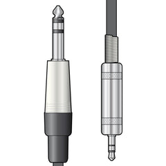 Chord Câble audio classique Jack 6,3 mm - Jack 3,5 mm 1,5 m