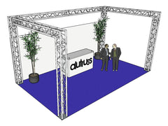 ALUTRUSS Truss set QUADLOCK 6082 U-Figure 7x4x3.5m (WxDxH)