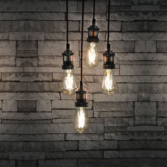 LLYT Quad E27 Pendant Cordsets - Antique Copper