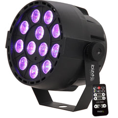 Ibiza Light PAR-MINI-RGB3 LED PAR CAN 12 x 3 W 3-in-1 RGB inkl. Remote-Scheinwerfer