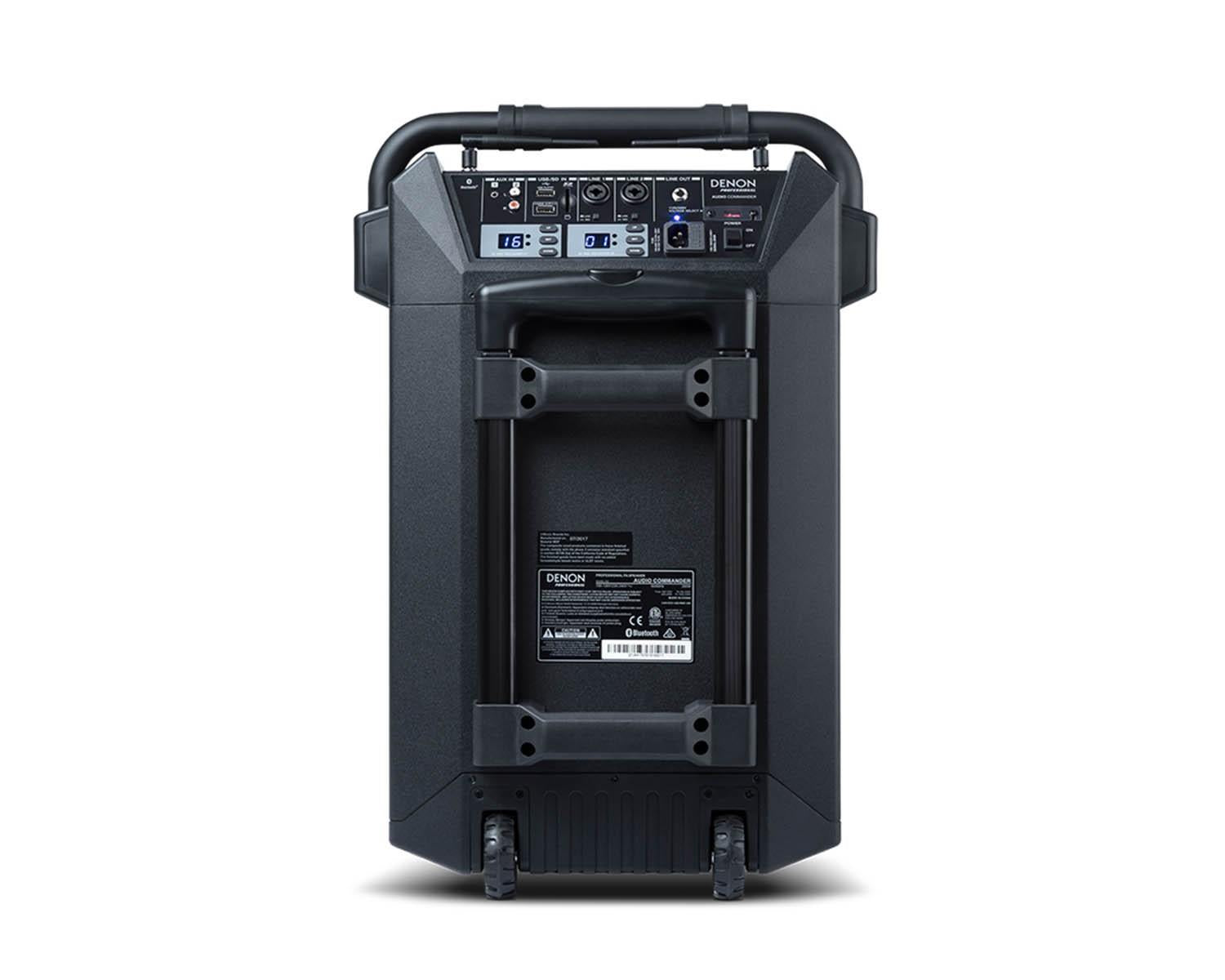Sound Commander Denon AUDIO COMMANDER All in One Compact PA Battery Sound System ...