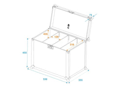 Roadinger Flightcase 4X Sls Größe L