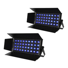 2x Equinox Cabaret Colour LED Flood Wash Lights