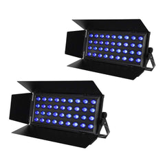 2x Equinox Cabaret Color LED Flood Wash Lights