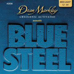 Dean Markley Blue Steel Acoustic Guitar  Strings Med Light 12-54