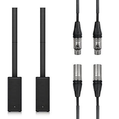 2x Turbosound iNSPIRE iP1000 inc. 2x XLR Cables