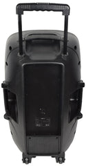 QTX MIXCAB-15 Tragbarer Akku-PA-Lautsprecher inkl. Mixer + XCAB-Erweiterungslautsprecher