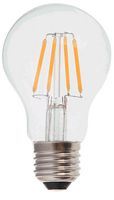 V-TAC 4W Filament warmweiße LED-Lampe, dimmbare Glühbirne, geeignet für Soffitten-E27-Schraube