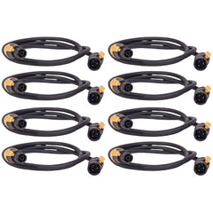 8x AFX CAB-IP65-T1.5 IP65 Powercon TRUE1 Verlängerungskabel für Beleuchtungskörper – 1,5 m