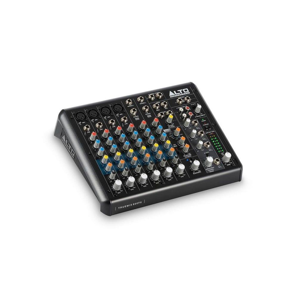 Table de mixage DJ son 8 canaux Console de réverbération Table de mixage de carte  son USB Table de mixage audio d'effet DSP pour l'enregistrement sur  ordinateur, bandes.