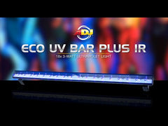 ADJ Eco UV Bar Plus IR 18 x 3W LED Lighting Bar Ultraviolet Blacklight Disco DJ