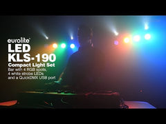 Eurolite LED KLS-190 Compact Light Set 4 x RGB 30W Spot Lighting DMX Parbar