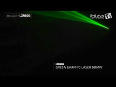 Ibiza Light LZR60G Laser graphique vert 60 mW inc. Télécommande