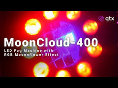 QTX MoonCloud: Compact 400W LED Fog Machine with RGB Moonflower Effect