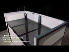 Omnitronic Compact Mobile DJ Stand Booth inkl. Abdeckung