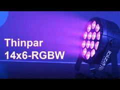 Ibiza Light THINPAR 14 x 6W RGBW LED Slim Par