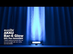 Eurolite AKKU Bar-6 6 x 8 W RGBW LED Réglette inclinable Éclairage d'ambiance Alimenté par batterie