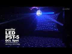 Eurolite LED PST-5 Pinspot 5W RGBW Mirrorball Spot Light inc. Remote