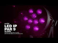 EUROLITE LED IP PAR 9 Spot UV Éclairage Extérieur Ultraviolet