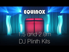 Equinox 1.5m Curve DJ Plinth Kit Podium Pair Lighting Disco Stand