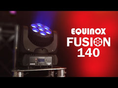 4x Equinox Fusion 140 Moving Head Wash 7 x 18W RGBWAUV