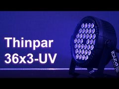 Ibiza Light THINPAR UV 36 x 3 W LED Par lumière noire ultraviolette haute puissance