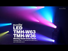 Eurolite Led Tmh-W63 Lavage à tête mobile avec zoom